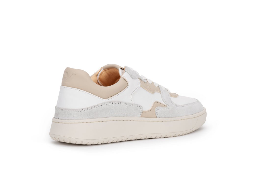 THE SONDER SNEAKERS - White Grey Almond Milk - Wayz Sneakers - ethical sneakers with a humanistic footprint