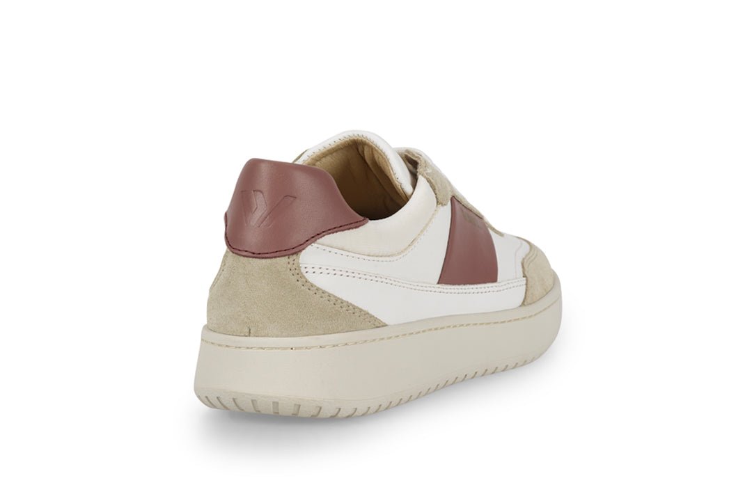 THE SPARK SNEAKERS - White Beige Dry Rose - Wayz Sneakers - ethical sneakers with a humanistic footprint