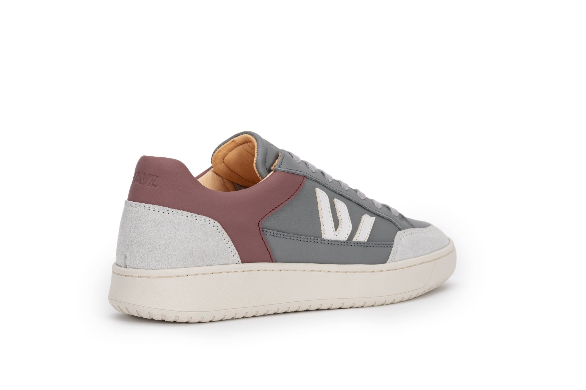 THE WANDERER SNEAKERS - Grey Dry Rose - Wayz Sneakers - ethical sneakers with a humanistic footprint