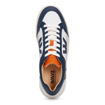 THE WANDERER SNEAKERS - White Blue Orange - Wayz Sneakers - ethical sneakers with a humanistic footprint