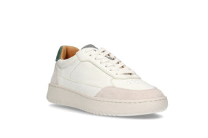 Our White Grey Green Hedonist Sneakers - eco-friendly shoes - front view