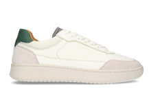 Load image into Gallery viewer, Our Hedonist White Grey Green Vegetable Tanned Leather Sneakers - side view
