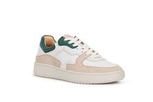 Load image into Gallery viewer, THE SONDER SNEAKERS - White Green Almond Milk full leather