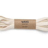Cotton SHOELACES - Beige - Wayz Sneakers - ethical sneakers with a humanistic footprint