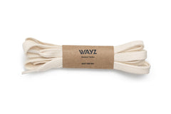 Cotton SHOELACES - Beige - Wayz Sneakers - ethical sneakers with a humanistic footprint