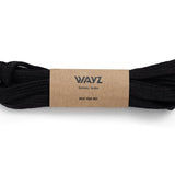 Cotton SHOELACES - Black - Wayz Sneakers - ethical sneakers with a humanistic footprint