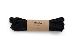 Cotton SHOELACES - Black - Wayz Sneakers - ethical sneakers with a humanistic footprint