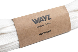 Cotton SHOELACES - White - Wayz Sneakers - ethical sneakers with a humanistic footprint