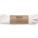 Cotton SHOELACES - White - Wayz Sneakers - ethical sneakers with a humanistic footprint