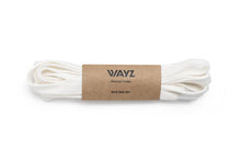 Load image into Gallery viewer, Cotton SHOELACES - White - Wayz Sneakers - ethical sneakers with a humanistic footprint