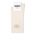COTTON SOCKS - Ethically Made in Portugal – Beige - Wayz Sneakers - ethical sneakers with a humanistic footprint