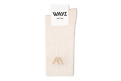 COTTON SOCKS - Ethically Made in Portugal – Beige - Wayz Sneakers - ethical sneakers with a humanistic footprint