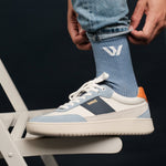 COTTON SOCKS - Ethically Made in Portugal – Blue Sky - Wayz Sneakers - ethical sneakers with a humanistic footprint