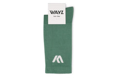 COTTON SOCKS - Ethically Made in Portugal – Green - Wayz Sneakers - ethical sneakers with a humanistic footprint