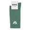 WAYZ Cotton Socks Green on white background.