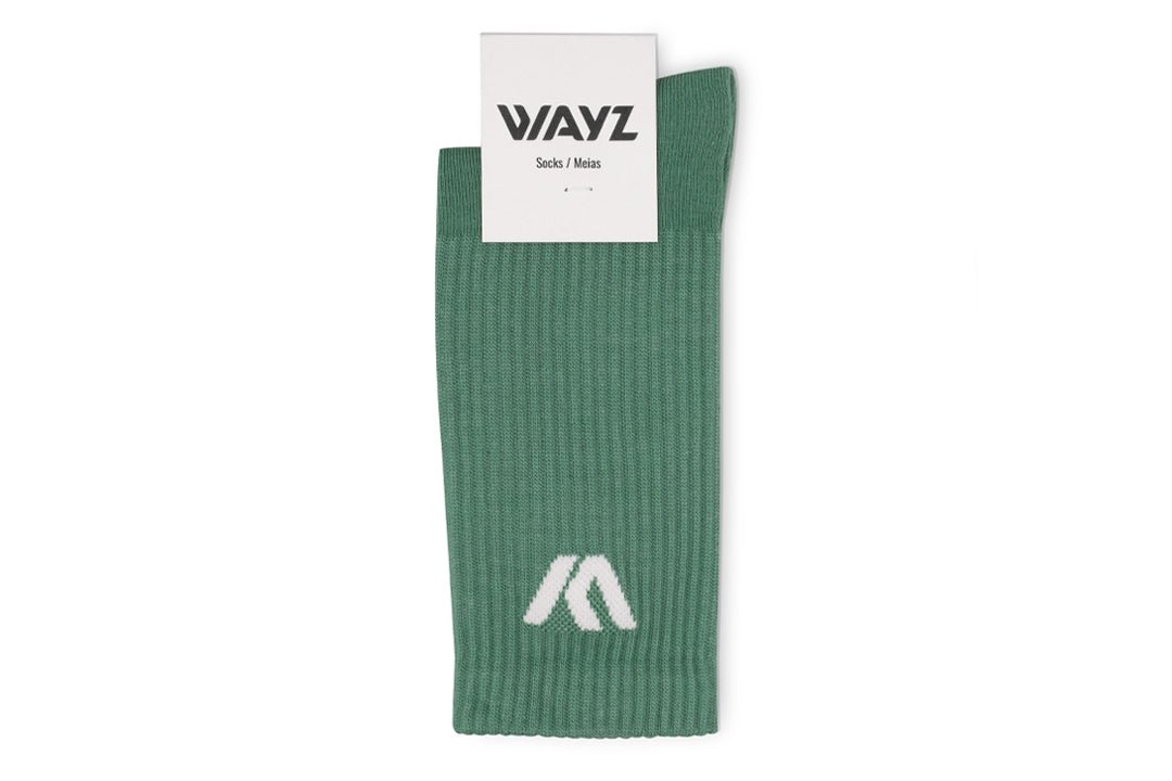COTTON SOCKS - Ethically Made in Portugal – Green - Wayz Sneakers - ethical sneakers with a humanistic footprint