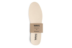 Leather INSOLE - Recycled latex footbed - Wayz Sneakers - ethical sneakers with a humanistic footprint