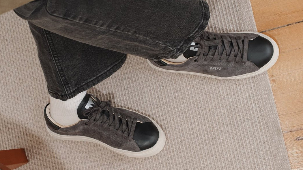 THE GRIT SNEAKERS - Anthracite Black - Wayz Sneakers - ethical sneakers with a humanistic footprint