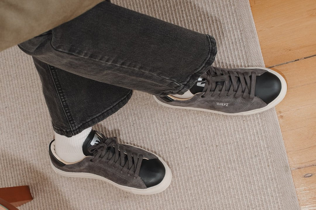 THE GRIT SNEAKERS - Anthracite Black - Wayz Sneakers - ethical sneakers with a humanistic footprint