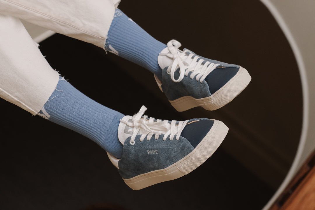 THE GRIT SNEAKERS - Blue Jeans - Wayz Sneakers - ethical sneakers with a humanistic footprint