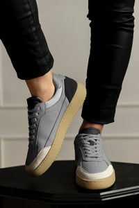 THE HEDONIST SNEAKERS - Grey Black - Wayz Sneakers - ethical sneakers with a humanistic footprint