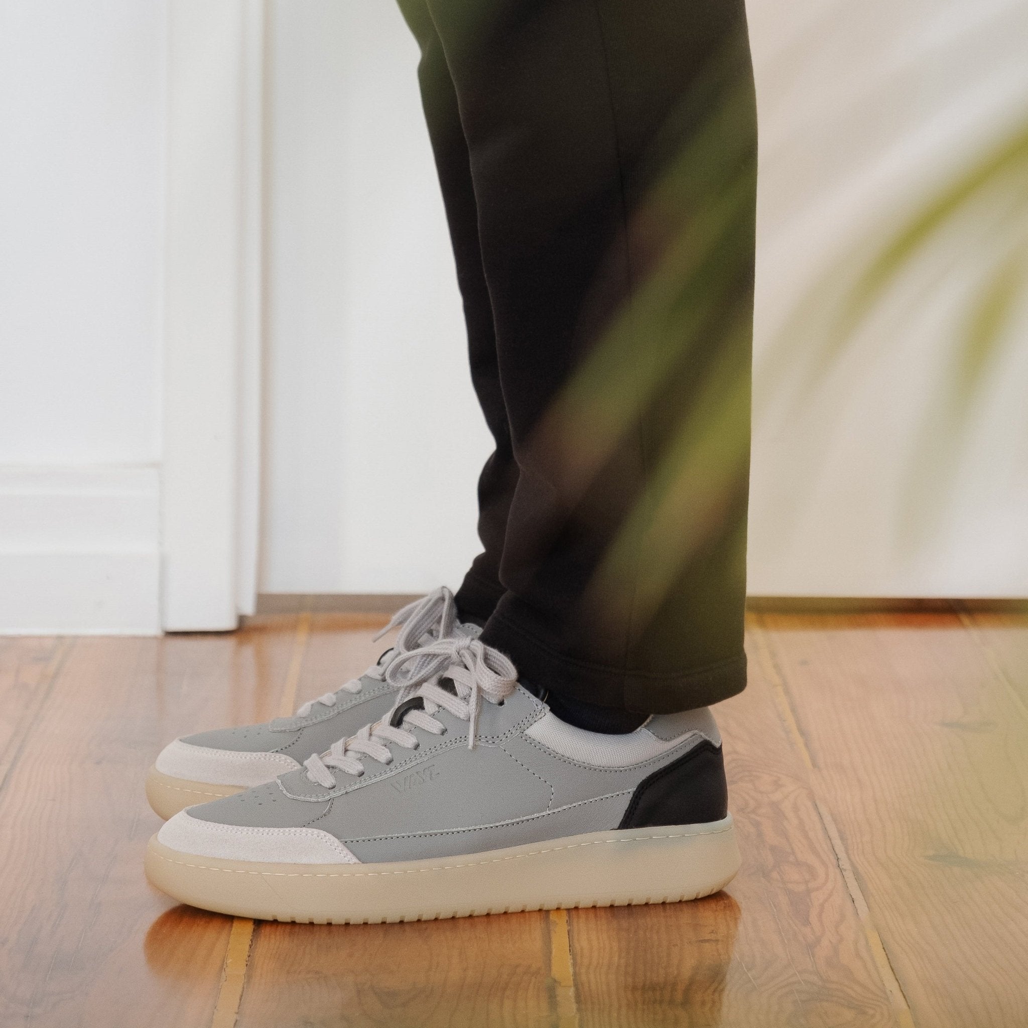 THE HEDONIST SNEAKERS - Grey Black Gum - Wayz Sneakers - ethical sneakers with a humanistic footprint
