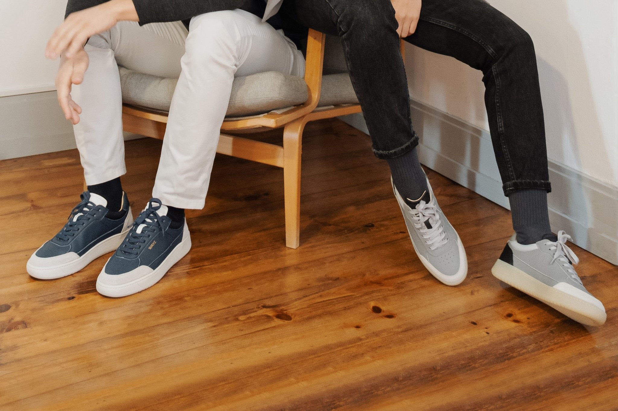 THE HEDONIST SNEAKERS - Grey Black Gum - Wayz Sneakers - ethical sneakers with a humanistic footprint