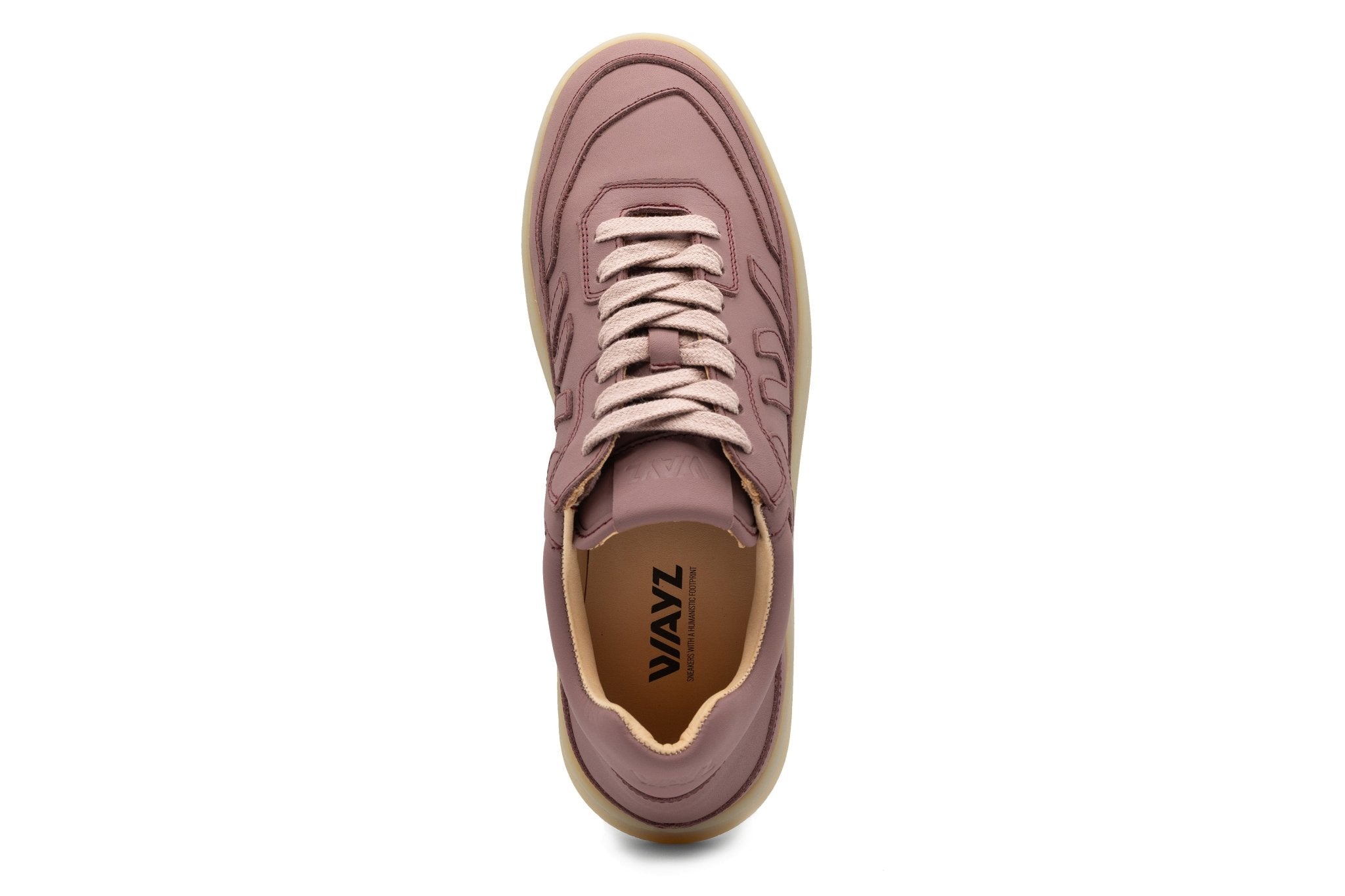THE MISFIT SNEAKERS - Dry Rose Full Leather - Wayz Sneakers - ethical sneakers with a humanistic footprint