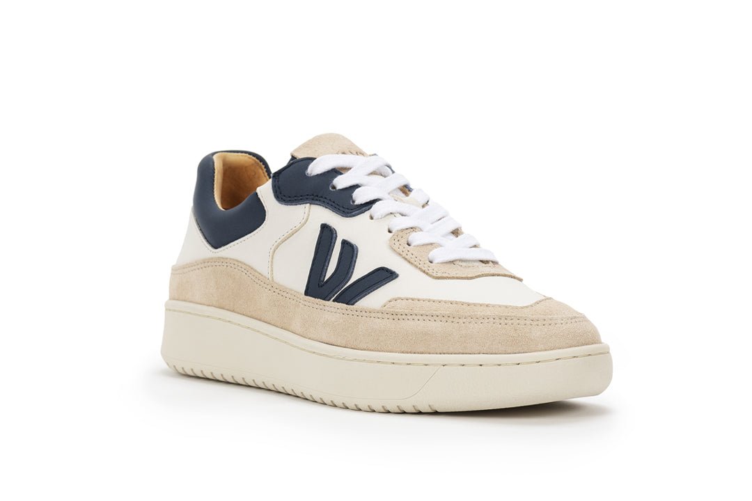 THE MISFIT SNEAKERS - White Blue Almond Milk - Wayz Sneakers - ethical sneakers with a humanistic footprint