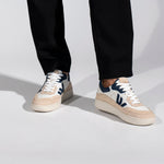 THE MISFIT SNEAKERS - White Blue Almond Milk - Wayz Sneakers - ethical sneakers with a humanistic footprint