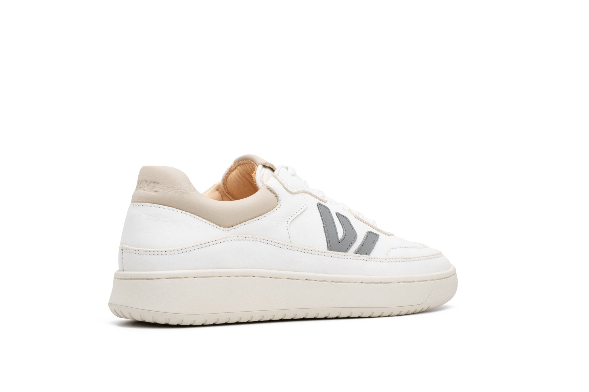 THE MISFIT SNEAKERS - White Grey Almond Milk - Wayz Sneakers - ethical sneakers with a humanistic footprint