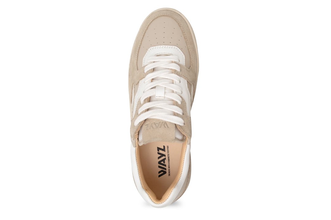 THE SONDER SNEAKERS - White Almond Milk - Wayz Sneakers - ethical sneakers with a humanistic footprint