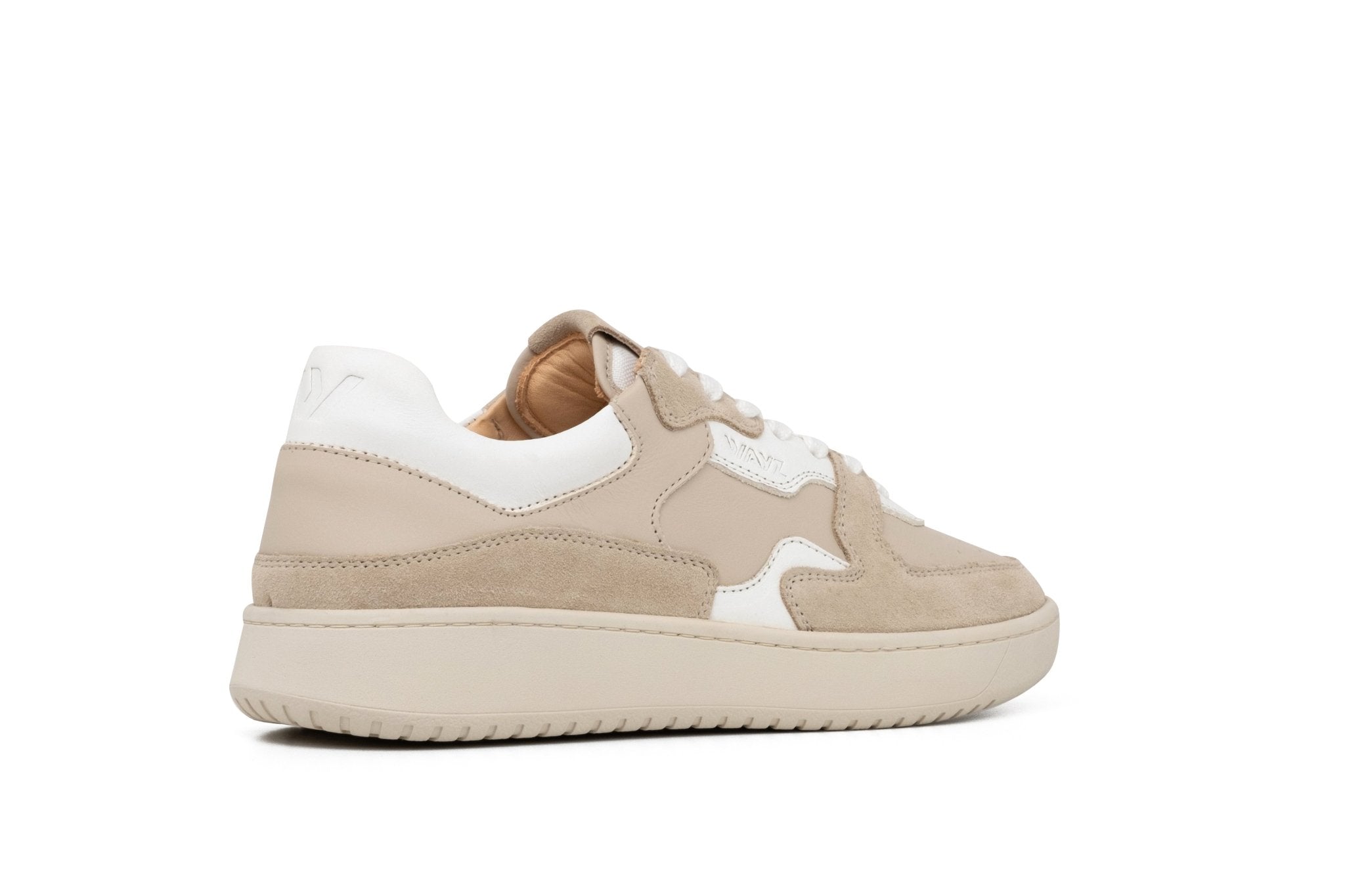 THE SONDER SNEAKERS - White Almond Milk - Wayz Sneakers - ethical sneakers with a humanistic footprint