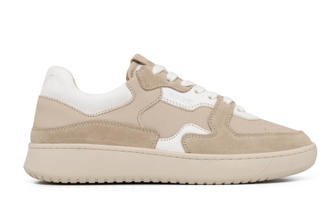 THE SONDER SNEAKERS - White Almond Milk - Wayz Sneakers - ethical sneakers with a humanistic footprint