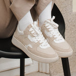 THE SONDER SNEAKERS - White Almond Milk - Wayz Sneakers - ethical sneakers with a humanistic footprint