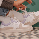 THE SONDER SNEAKERS - White Beige Lilla - Wayz Sneakers - ethical sneakers with a humanistic footprint