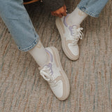 THE SONDER SNEAKERS - White Beige Lilla - Wayz Sneakers - ethical sneakers with a humanistic footprint