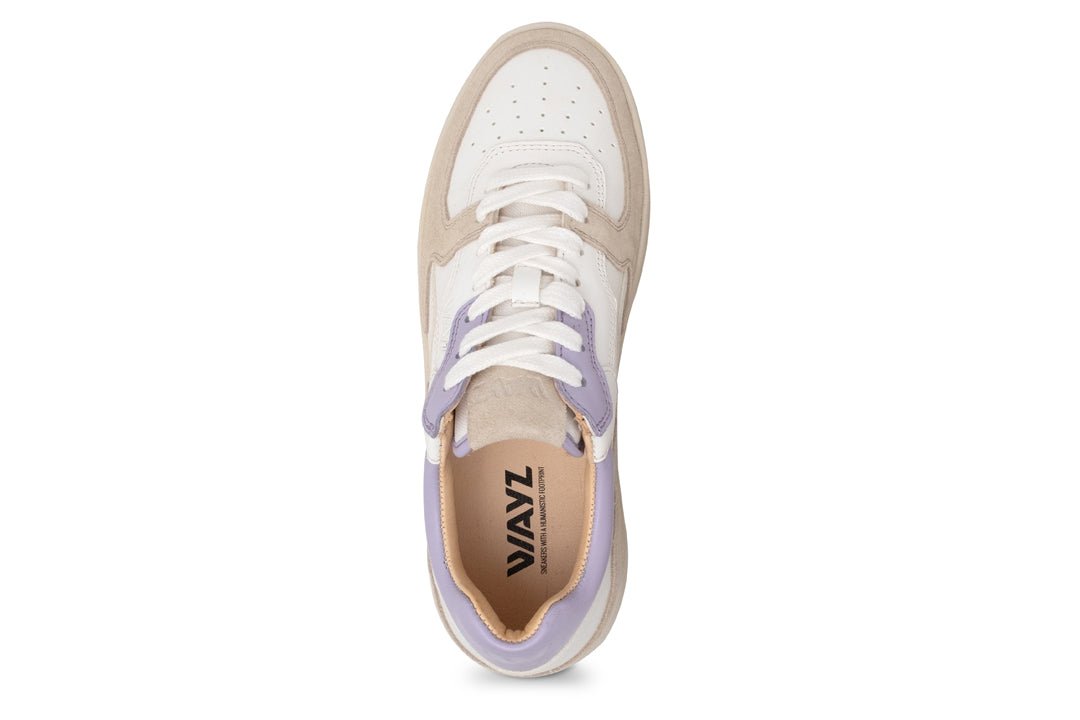 THE SONDER SNEAKERS - White Beige Lilla - Wayz Sneakers - ethical sneakers with a humanistic footprint