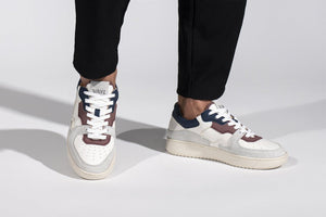 THE SONDER SNEAKERS - White Blue Dry Rose - Wayz Sneakers - ethical sneakers with a humanistic footprint