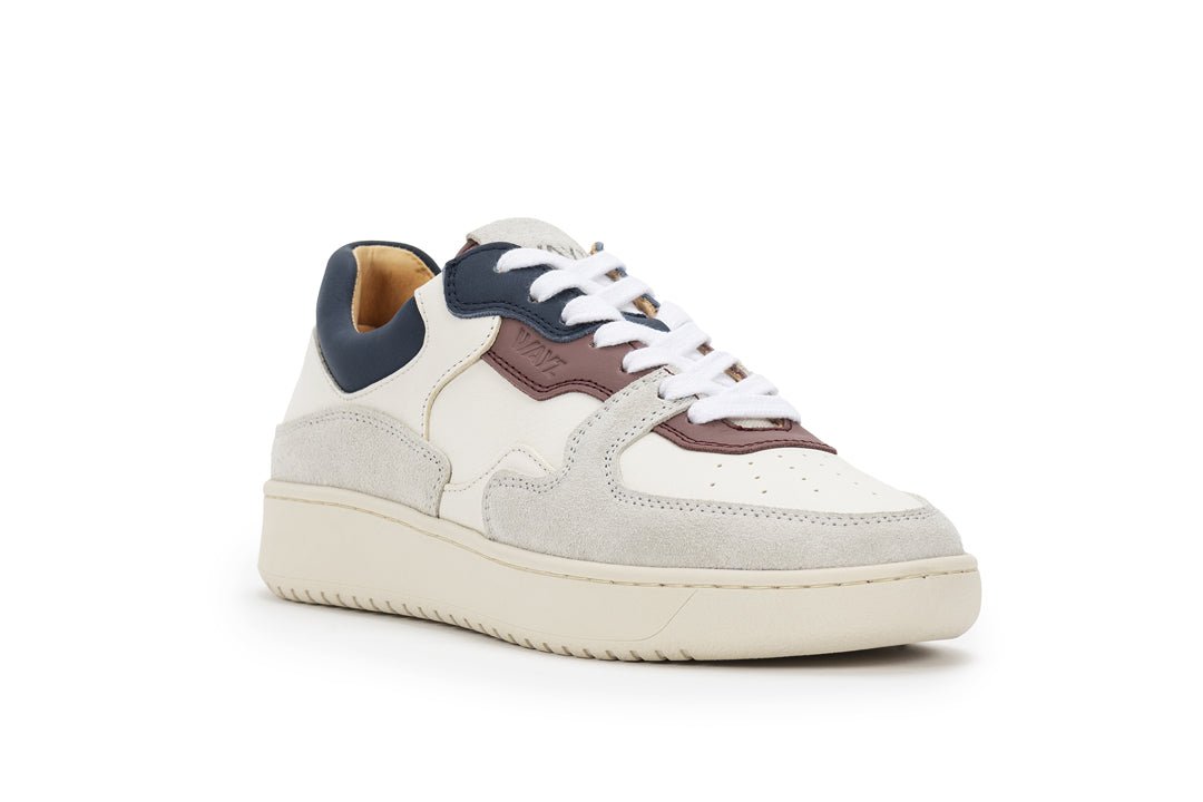 THE SONDER SNEAKERS - White Blue Dry Rose - Wayz Sneakers - ethical sneakers with a humanistic footprint