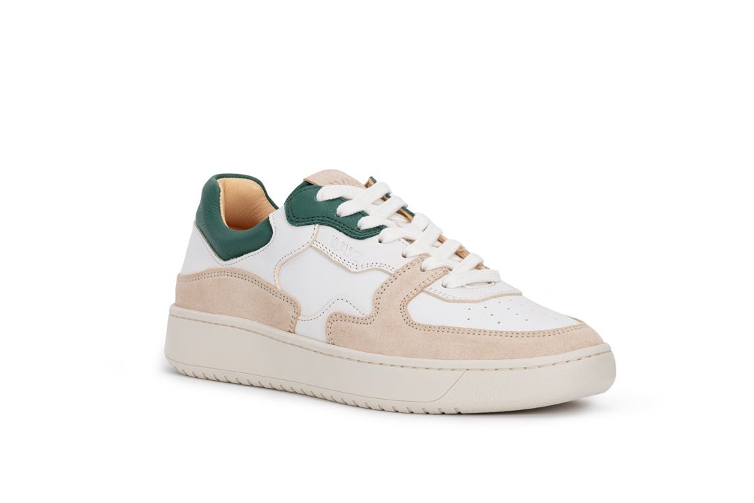 THE SONDER SNEAKERS - White Green Almond Milk - Wayz Sneakers - ethical sneakers with a humanistic footprint