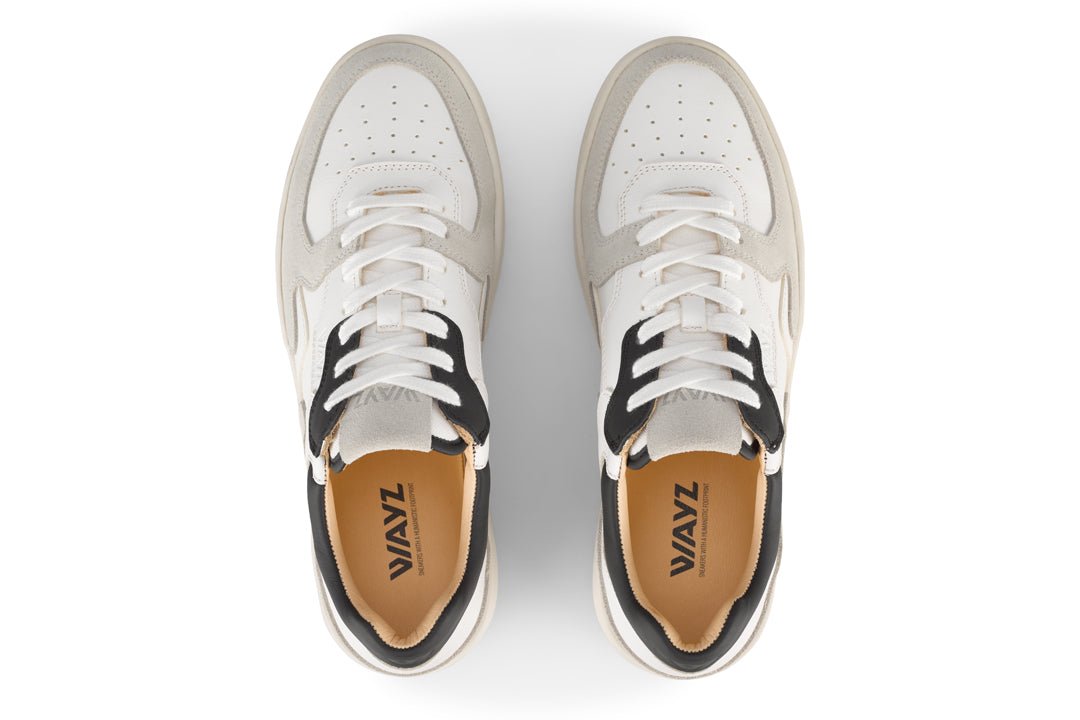 THE SONDER SNEAKERS - White Grey Black - Wayz Sneakers - ethical sneakers with a humanistic footprint