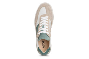 THE SPARK SNEAKERS - Beige Mint Green - Wayz Sneakers - ethical sneakers with a humanistic footprint