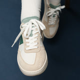 THE SPARK SNEAKERS - Beige Mint Green - Wayz Sneakers - ethical sneakers with a humanistic footprint