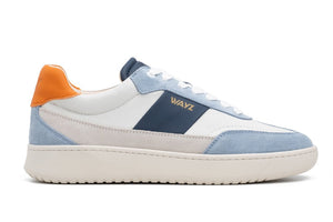 THE SPARK SNEAKERS - Blue Sky Orange - Wayz Sneakers - ethical sneakers with a humanistic footprint