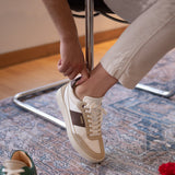 THE SPARK SNEAKERS - White Beige Dry Rose - Wayz Sneakers - ethical sneakers with a humanistic footprint