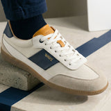 THE SPARK SNEAKERS - White Blue Orange - Wayz Sneakers - ethical sneakers with a humanistic footprint