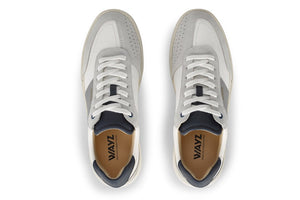 THE SPARK SNEAKERS - White Grey Blue - Wayz Sneakers - ethical sneakers with a humanistic footprint