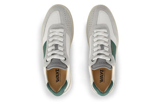 THE SPARK SNEAKERS - White Grey Green - Wayz Sneakers - ethical sneakers with a humanistic footprint