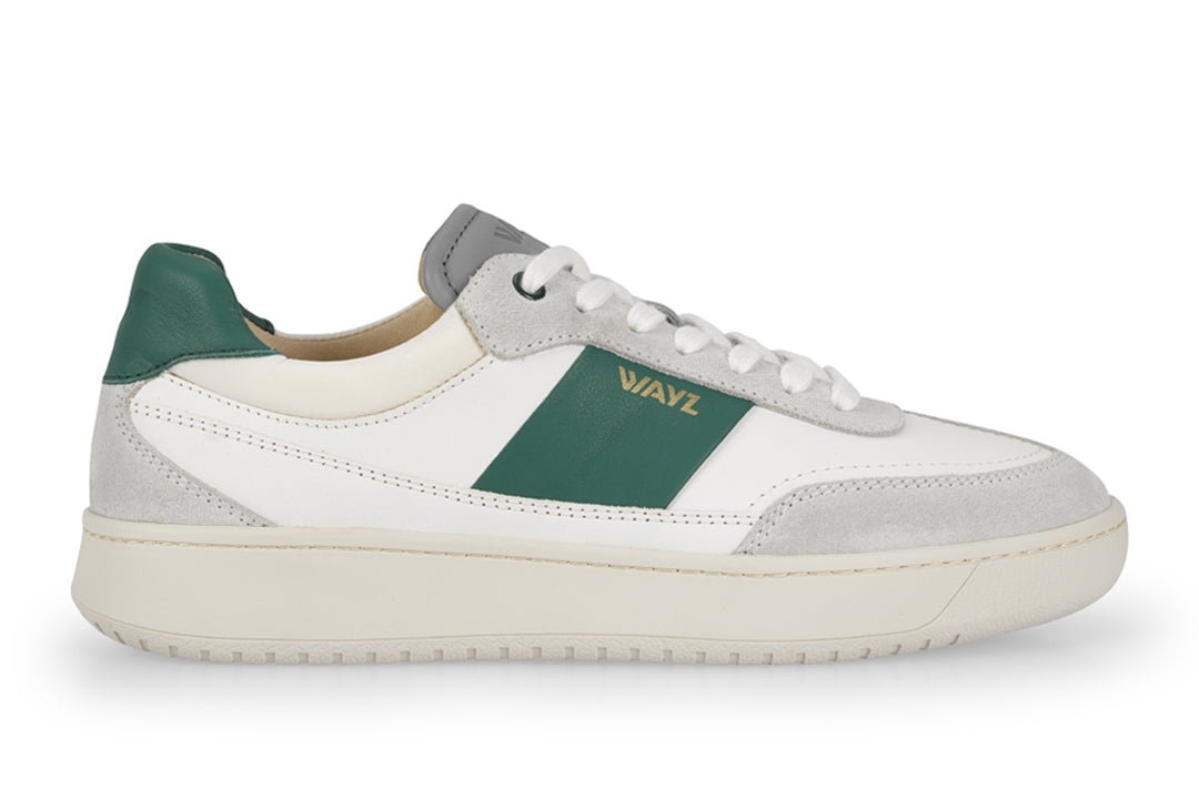 THE SPARK SNEAKERS - White Grey Green - Wayz Sneakers - ethical sneakers with a humanistic footprint